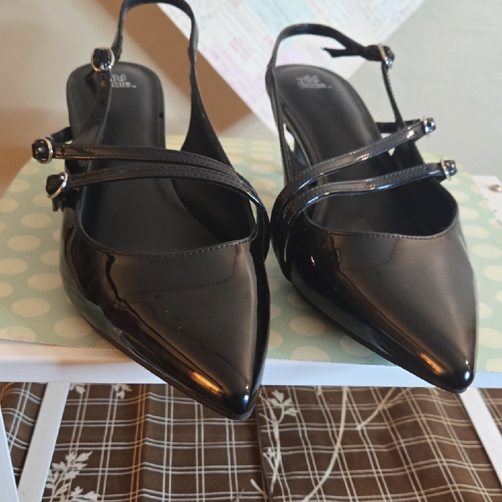 Wild Fable Black Strappy Heels